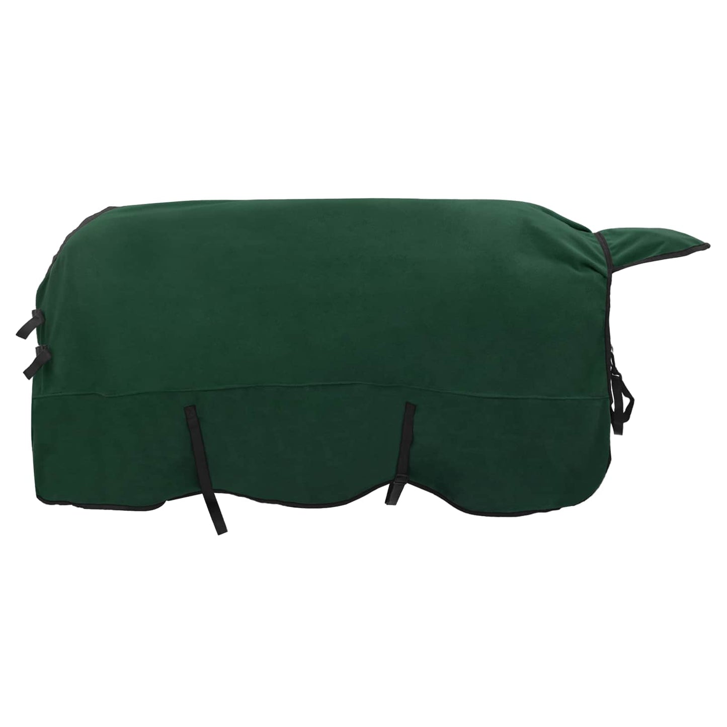 vidaXL Horse Blanket Full Dark Green 165 cm Polyester Fleece 2