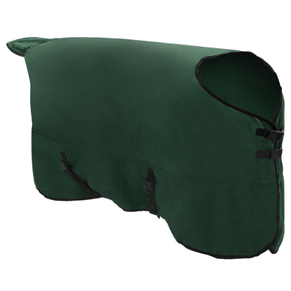 vidaXL Horse Blanket Full Dark Green 165 cm Polyester Fleece 3