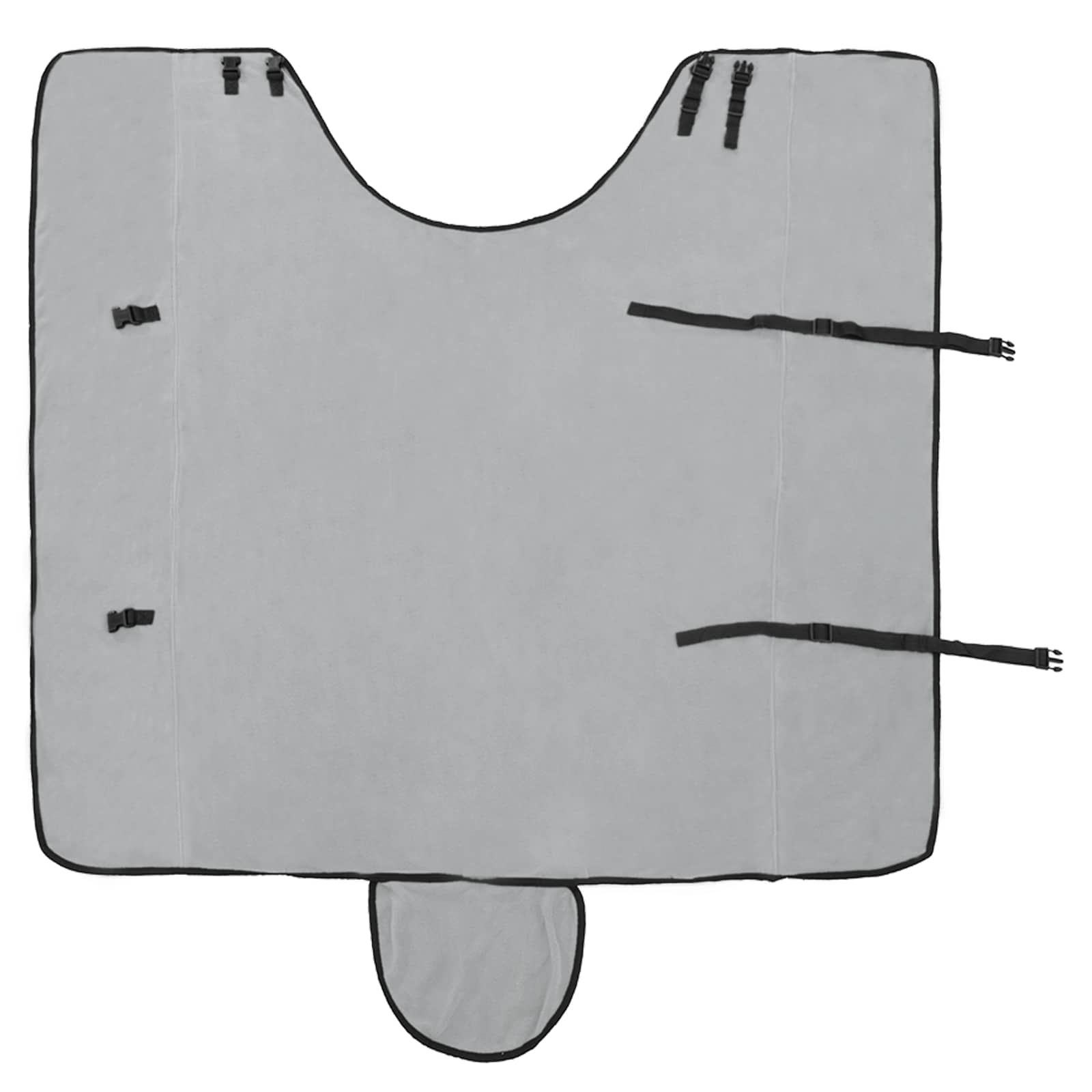 vidaXL Horse Blanket Full Light Grey and Pink 155 cm Polyester Fleece 5