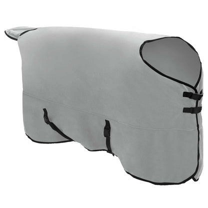 vidaXL Horse Blanket Full Light Grey and Pink 165 cm Polyester Fleece 3