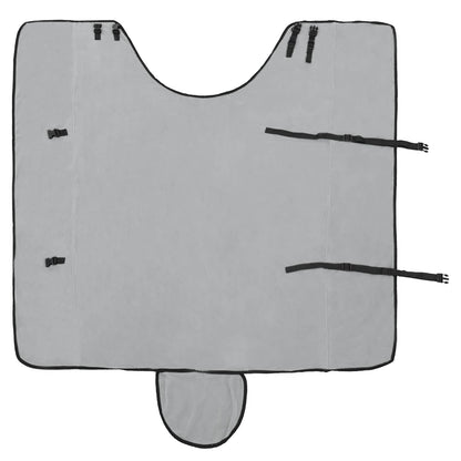 vidaXL Horse Blanket Full Light Grey and Pink 165 cm Polyester Fleece 5