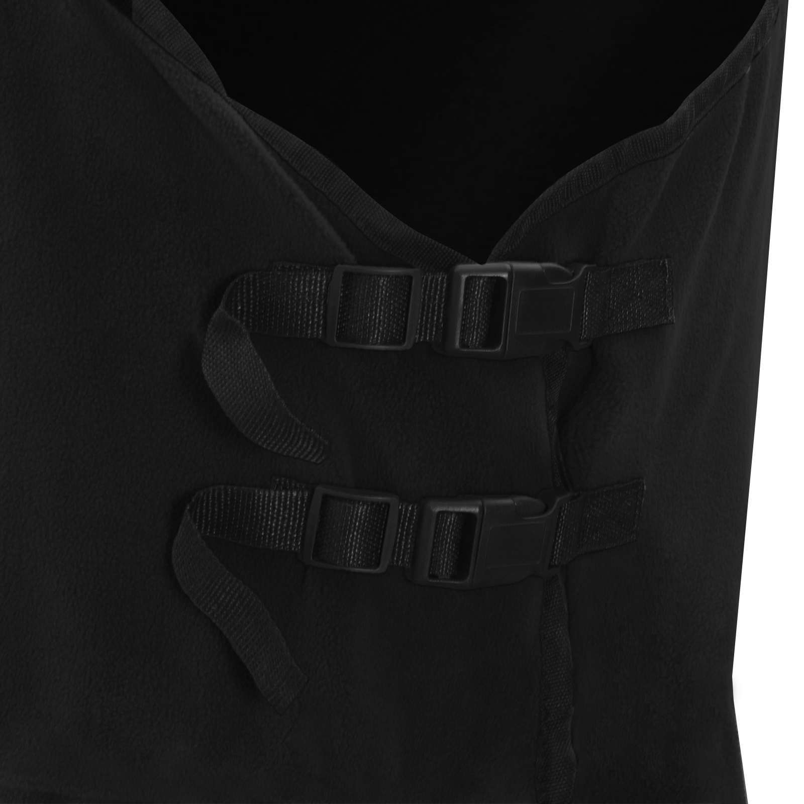 vidaXL Horse Blanket Black 165 cm Polyester Fleece 6
