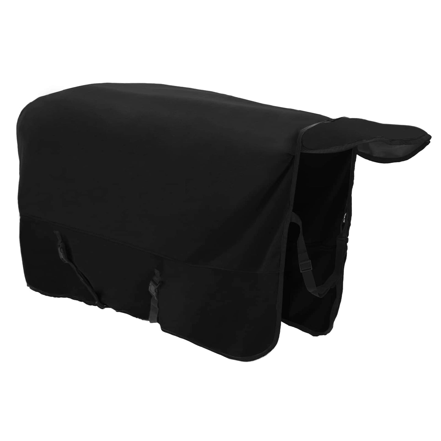 vidaXL Horse Blanket Black 165 cm Polyester Fleece 4