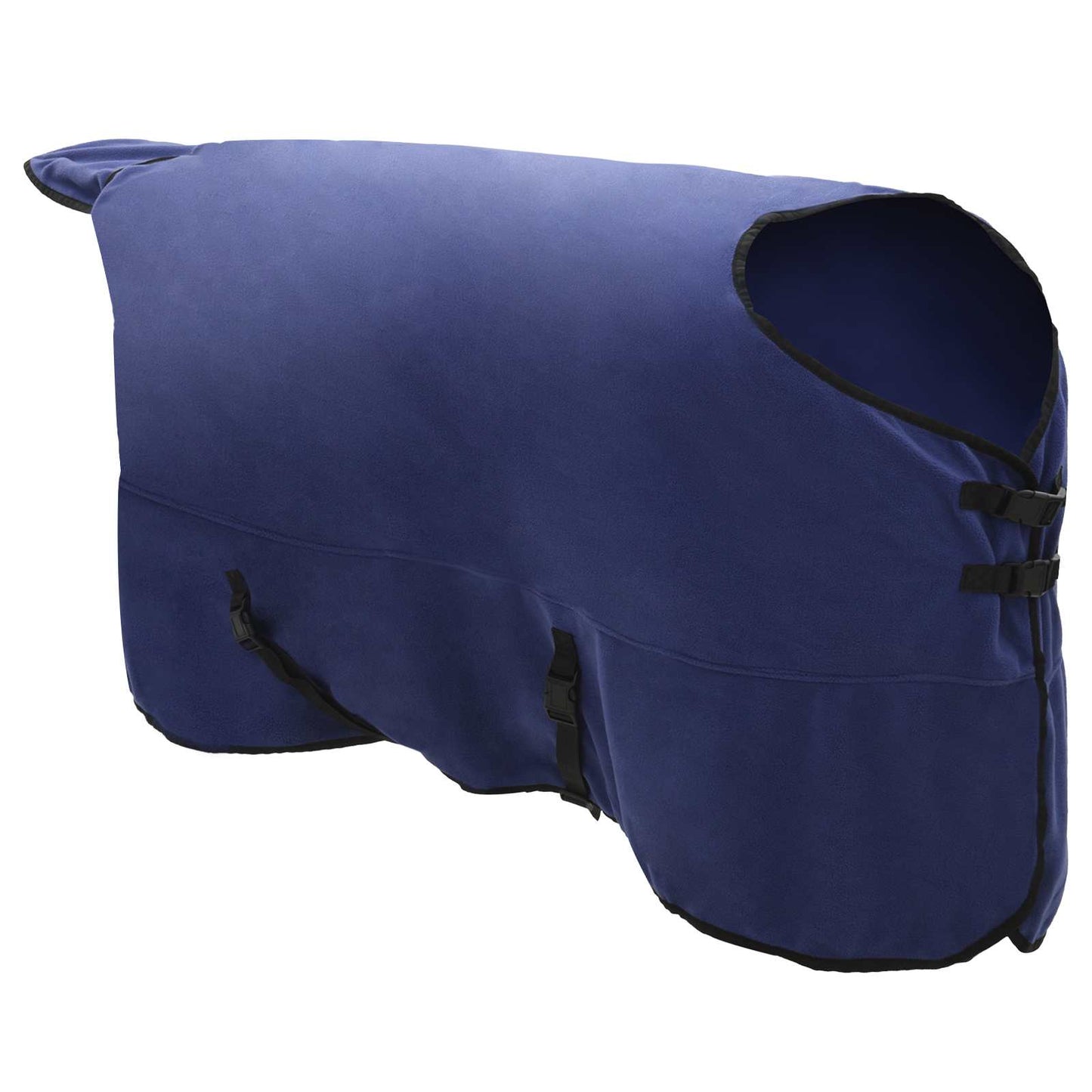 vidaXL Horse Blanket Navy Blue 165 cm Polyester Fleece 3