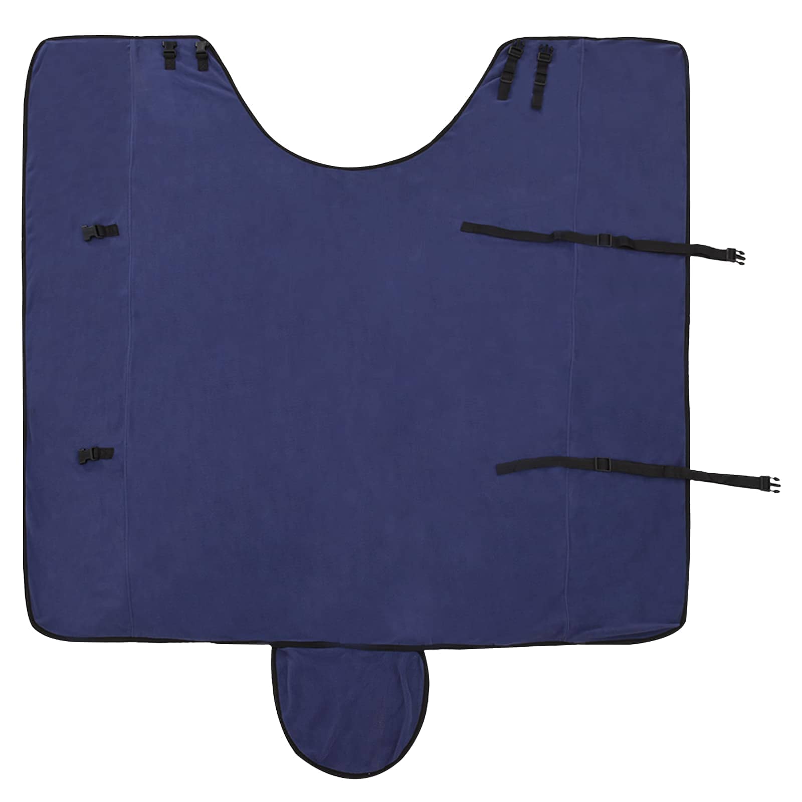 vidaXL Horse Blanket Navy Blue 165 cm Polyester Fleece 5