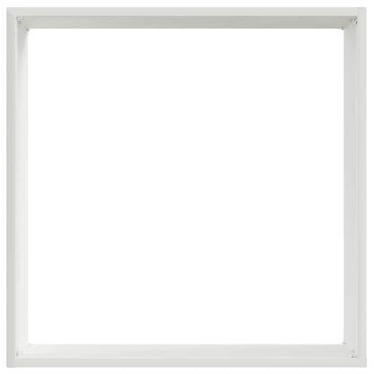 vidaXL Lawn Edging 6 pcs 40 x 40 x 13 cm Steel White 5