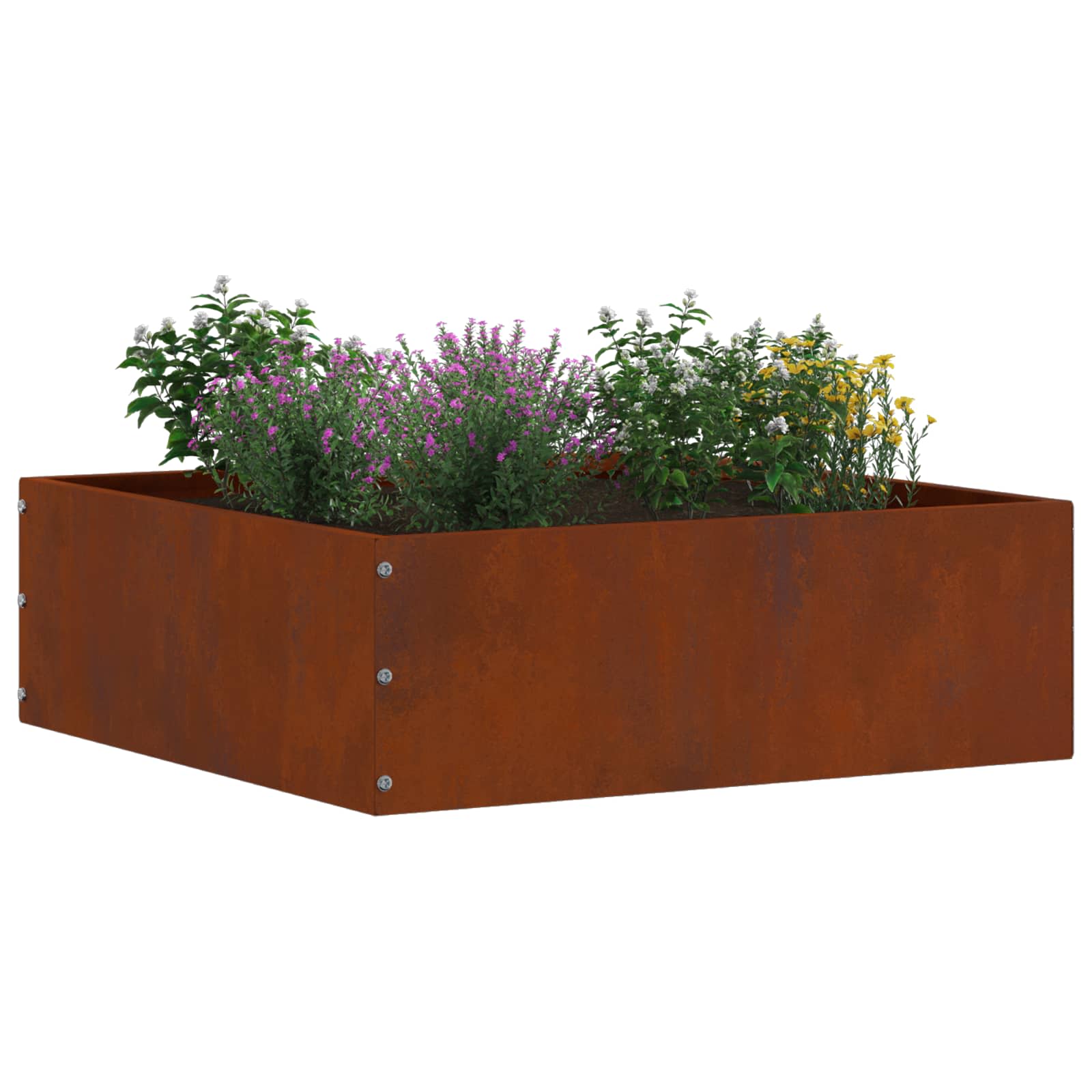 vidaXL Lawn Edging 6 pcs 40 x 40 x 13 cm Rusty 3