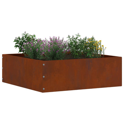 vidaXL Lawn Edging 6 pcs 40 x 40 x 13 cm Rusty 3