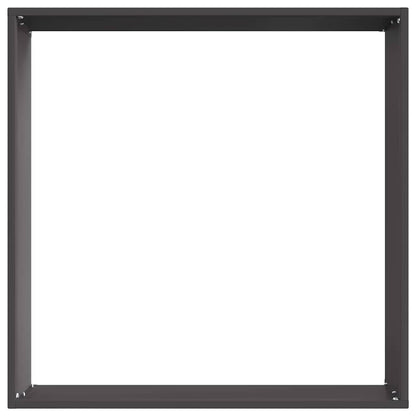 vidaXL Lawn Edging 6 pcs 50 x 50 x 13 cm Steel Black 5