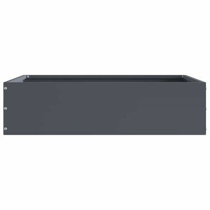 vidaXL Lawn Edging 6 pcs 50 x 50 x 13 cm Steel Anthracite 4