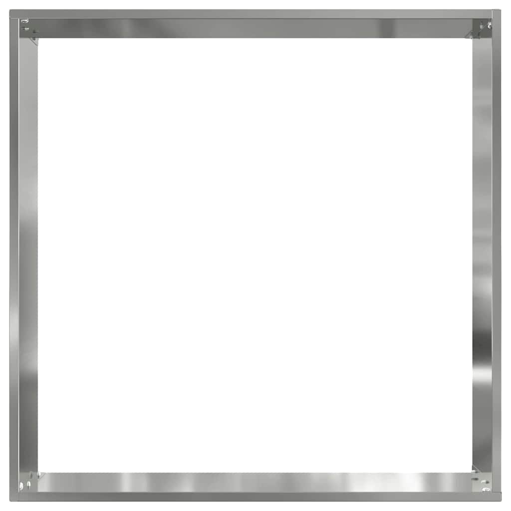 vidaXL Lawn Edging 6 pcs 50 x 50 x 13 cm Galvanised Steel Silver 5