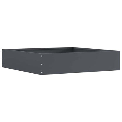 vidaXL Lawn Edging 6 pcs 60 x 60 x 13 cm Steel Anthracite 5