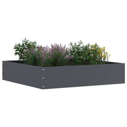 vidaXL Lawn Edging 6 pcs 60 x 60 x 13 cm Steel Anthracite 3