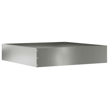 vidaXL Lawn Edging 6 pcs 60 x 60 x 13 cm Galvanised Steel Silver 5