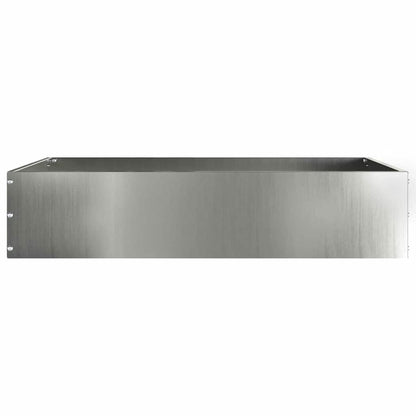 vidaXL Lawn Edging 6 pcs 60 x 60 x 13 cm Galvanised Steel Silver 6