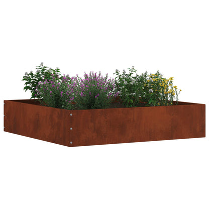 vidaXL Lawn Edging 6 pcs 60 x 60 x 13 cm Rusty 3
