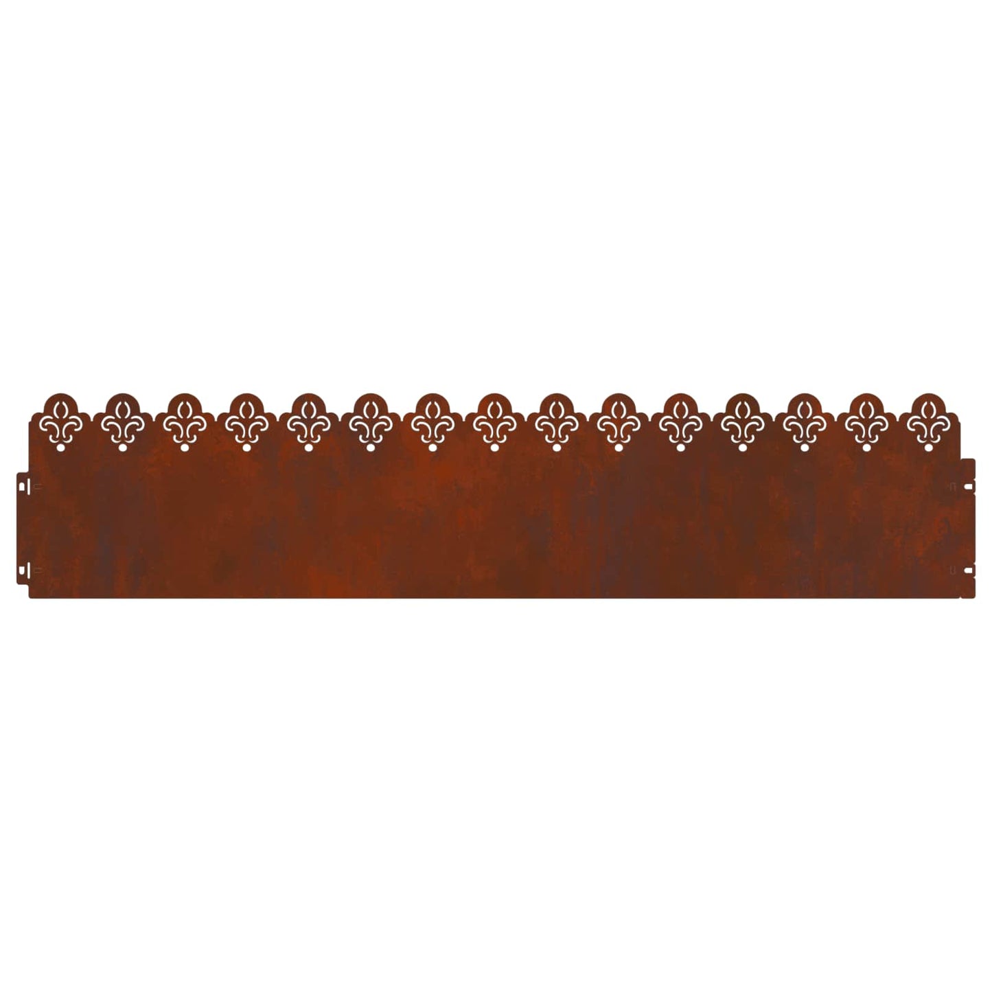 vidaXL Lawn Edgings 10 pcs 103 x 0.05 x 22 cm Weathering Steel Rusty 5
