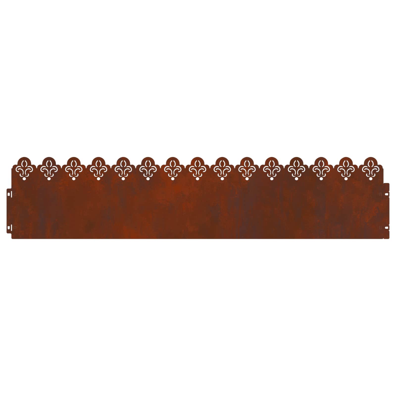 vidaXL Lawn Edgings 10 pcs 103 x 0.05 x 22 cm Weathering Steel Rusty 5