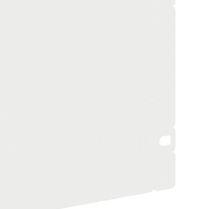 vidaXL Lawn Edgings 10 pcs 103 x 0.05 x 22 cm Steel White 6