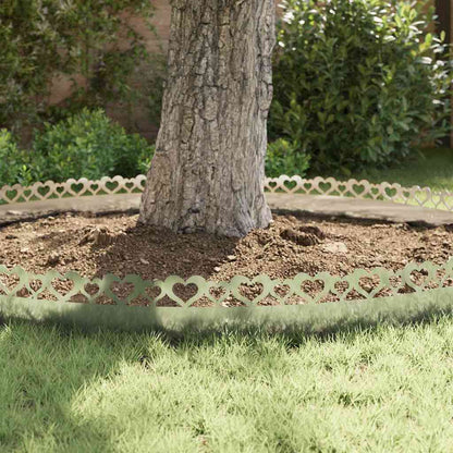 vidaXL Lawn Edgings 20 pcs 103 x 0.05 x 22 cm Galvanised Steel Silver 5