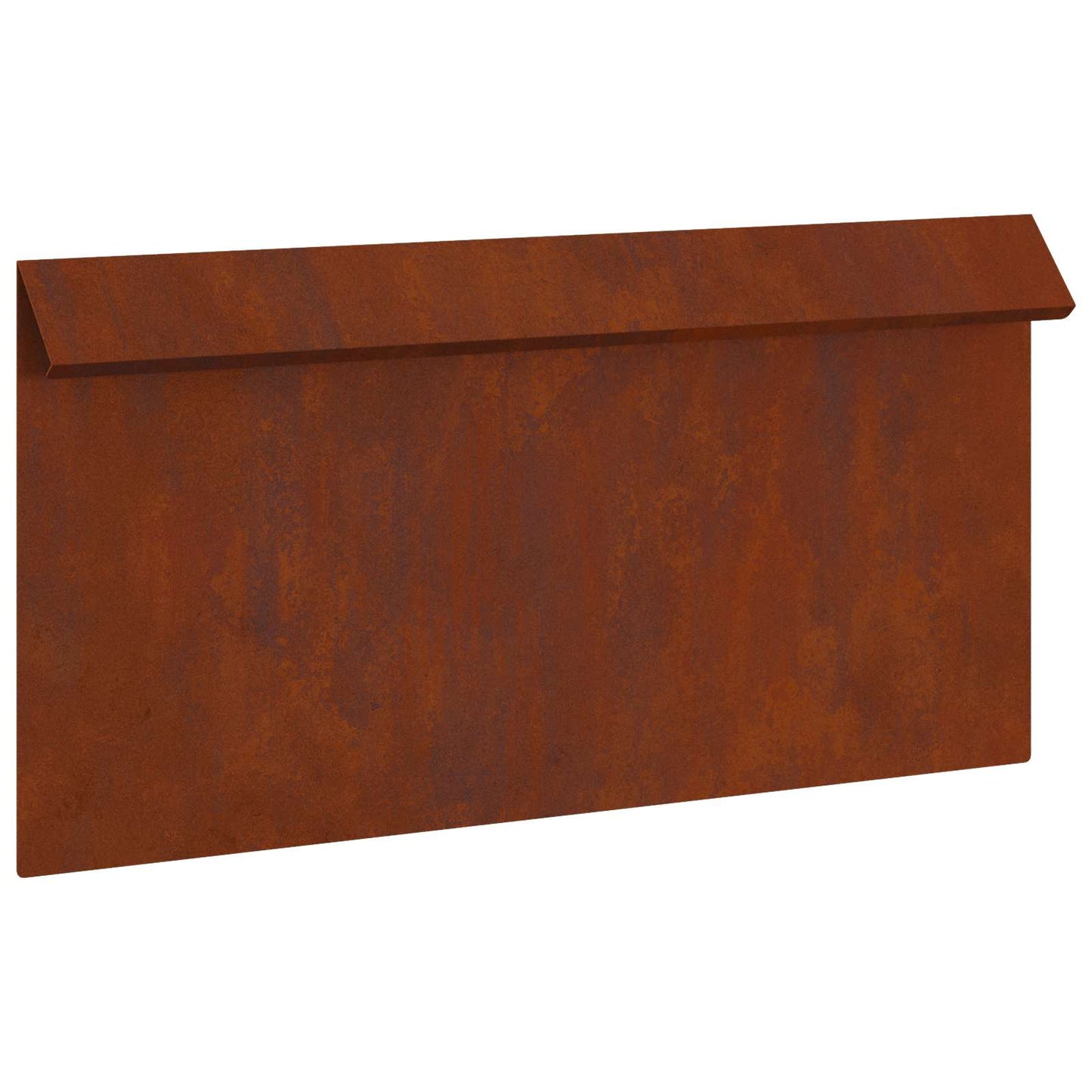 vidaXL Snail Fence 16 pcs 50 x 3.5 x 25 cm Weathering Steel Rusty 4