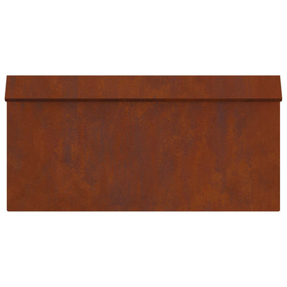 vidaXL Snail Fence 16 pcs 50 x 3.5 x 25 cm Weathering Steel Rusty 5