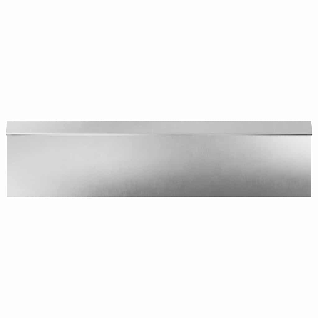 vidaXL Snail Fence 4 pcs 100 x 3.5 x 25 cm Stainless Steel Silver 4