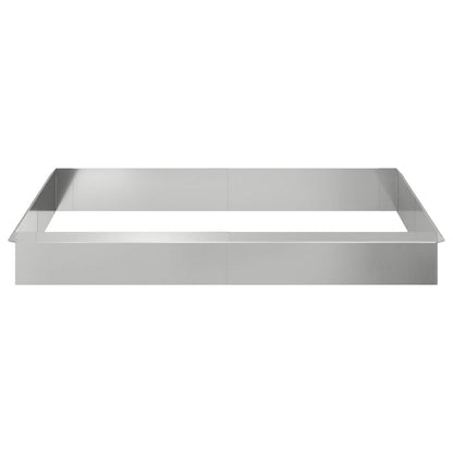 vidaXL Snail Fences 12 pcs 100 x 3.5 x 25 cm Galvanised Steel Silver 6