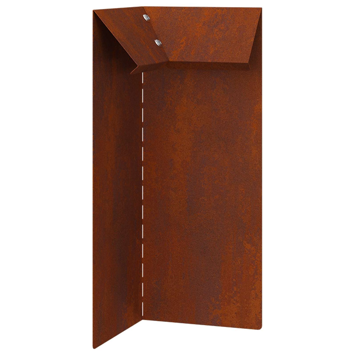 vidaXL Snail Fences 16 pcs 100 x 3.5 x 25 cm Weathering Steel Rusty 5