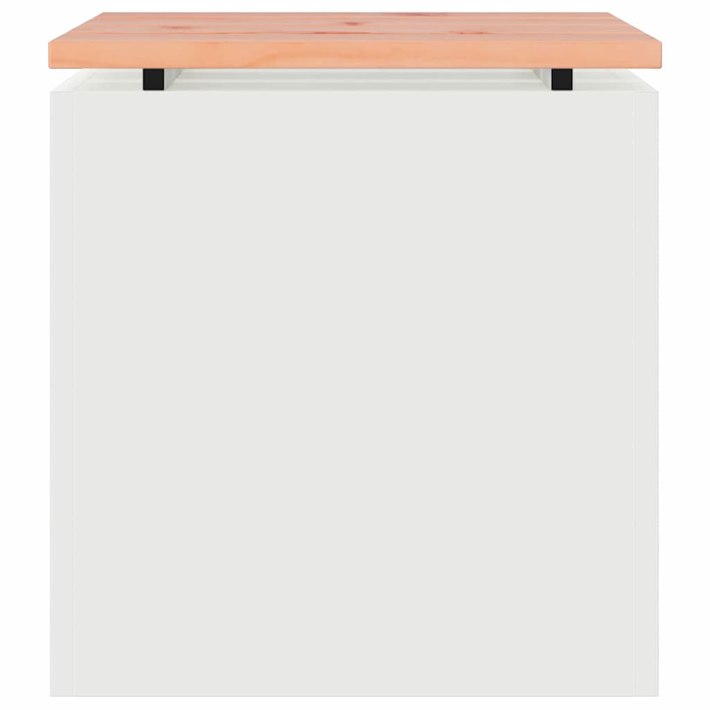 vidaXL Garden Bench White 40 x 40 x 43 cm Steel 4