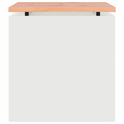 vidaXL Garden Bench White 40 x 40 x 43 cm Steel 4