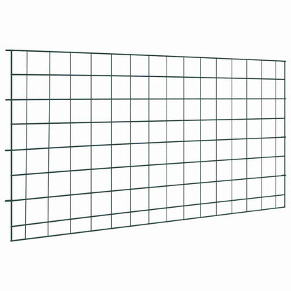 vidaXL Pond Fence Set 5 pcs 100 x 50 cm Steel Green 1