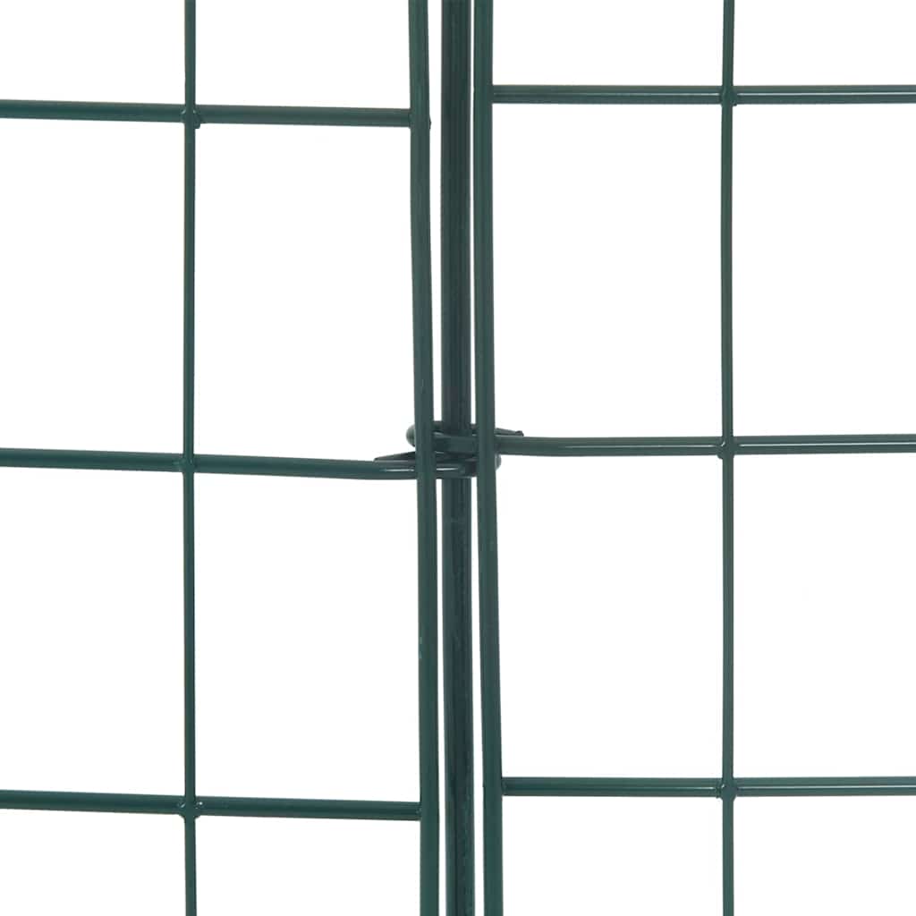 vidaXL Pond Fence Set 8 pcs 50 x 80 cm Steel Green 6