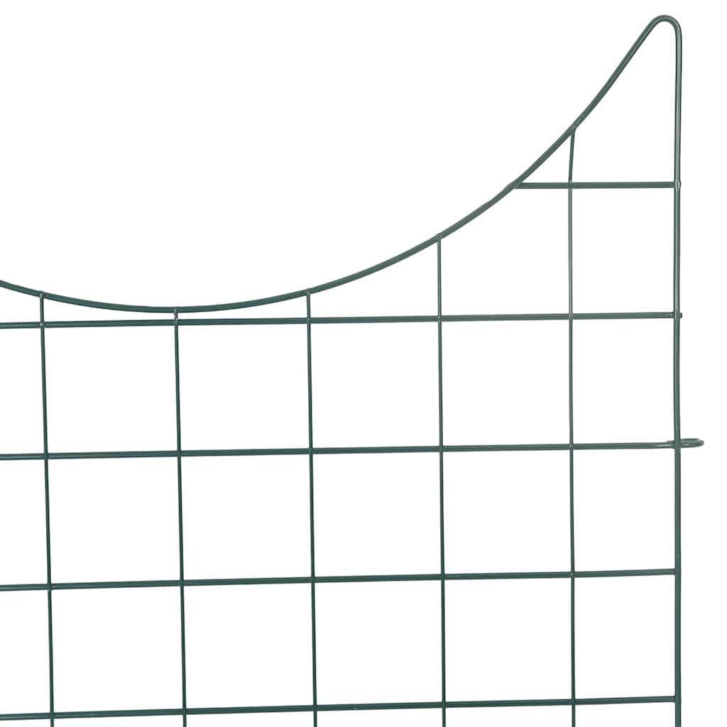 vidaXL Pond Fence Set 8 pcs 50 x 80 cm Steel Green 5