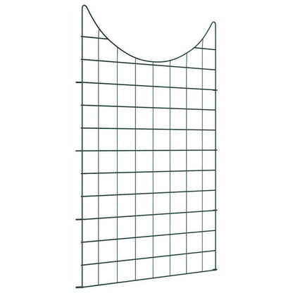 vidaXL Pond Fence Set 8 pcs 50 x 80 cm Steel Green 1