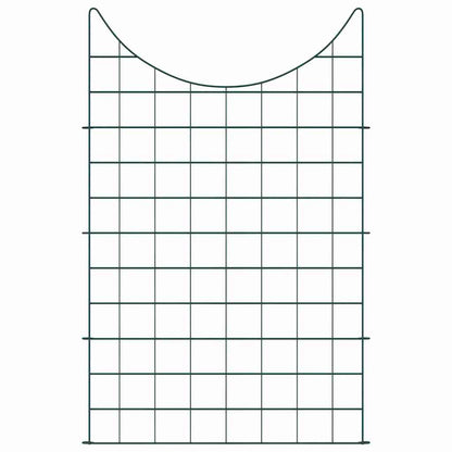 vidaXL Pond Fence Set 8 pcs 50 x 80 cm Steel Green 2
