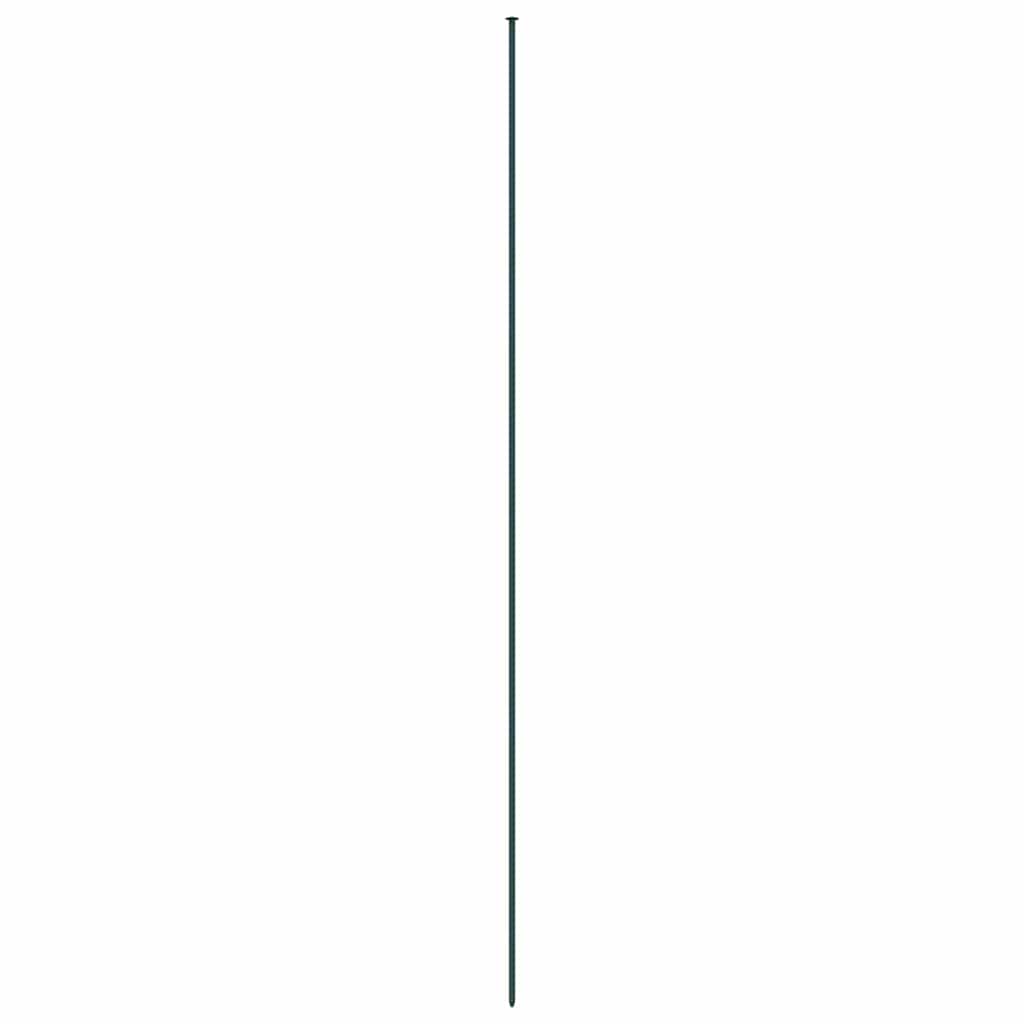 vidaXL Pond Fence Set 8 pcs 50 x 80 cm Steel Green 4