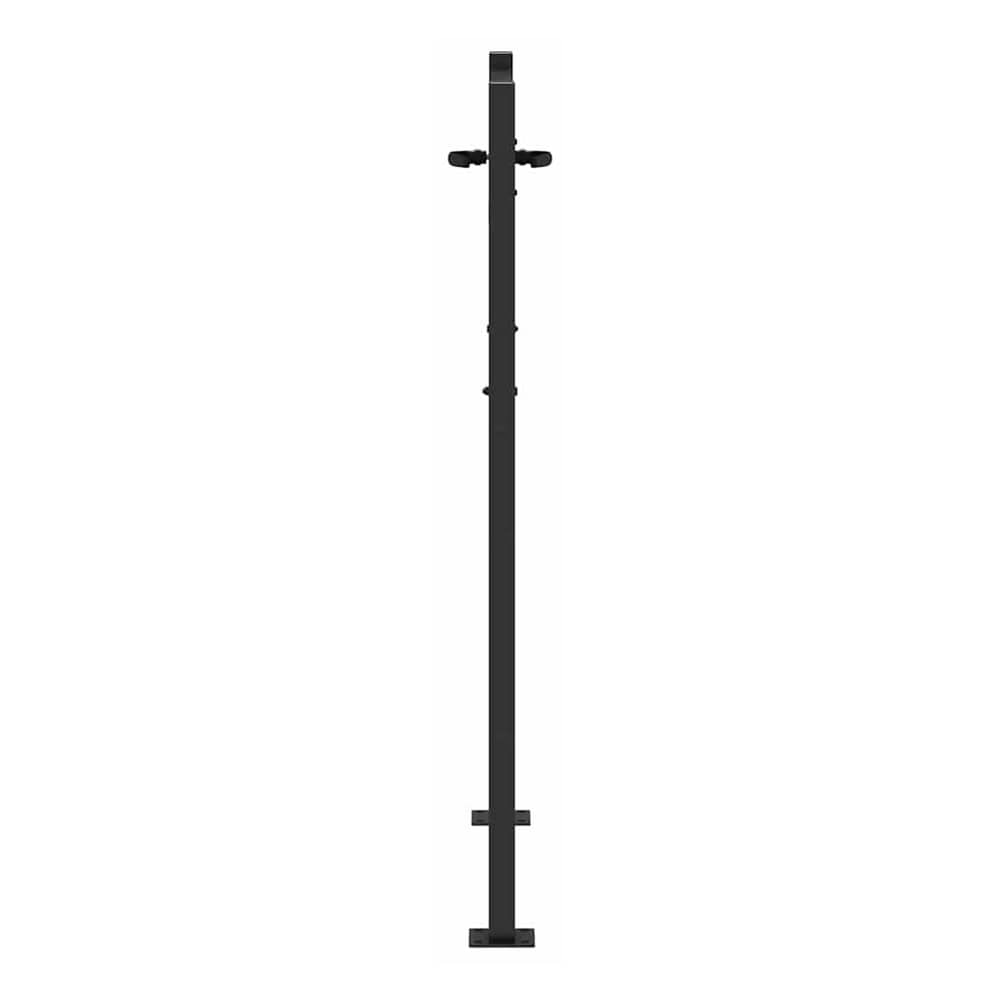 Garden Gate Corten Steel Tree Design Black 100 x 125 cm