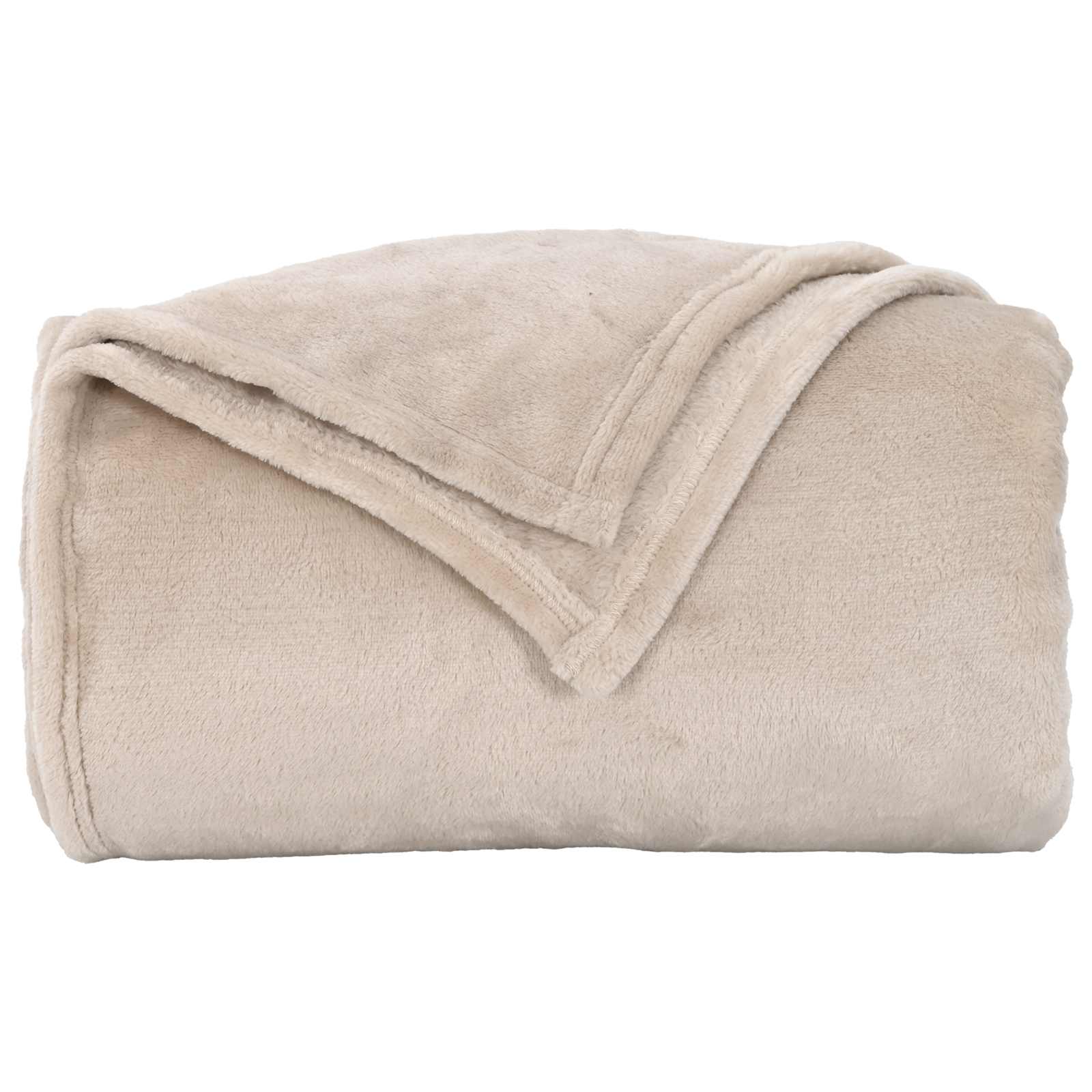vidaXL Throw Blankets 6 pcs Beige 130 x 150 cm 2.98 kg Fleece 5