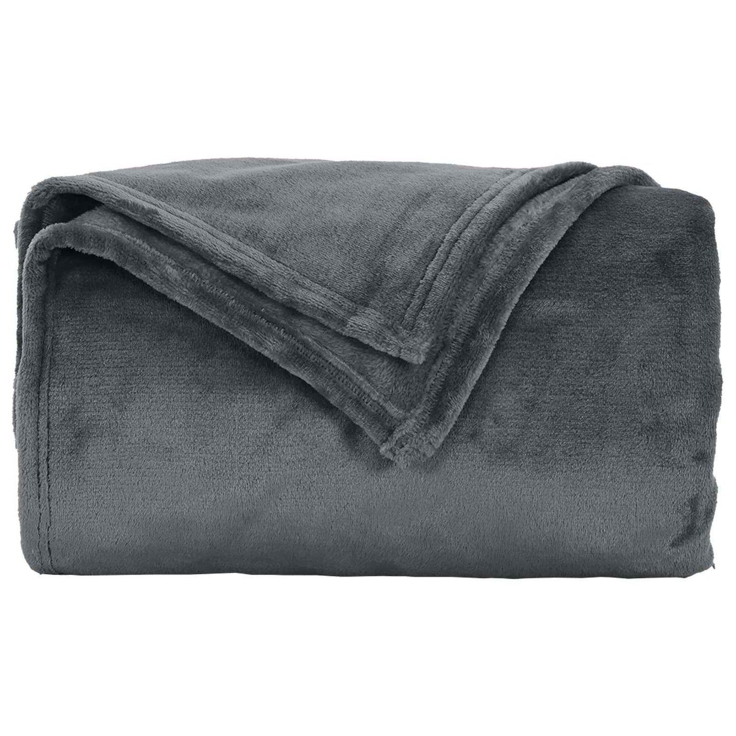 vidaXL Throw Blankets 6 pcs Dark Grey 130 x 150 cm 3.04 kg Fleece 5