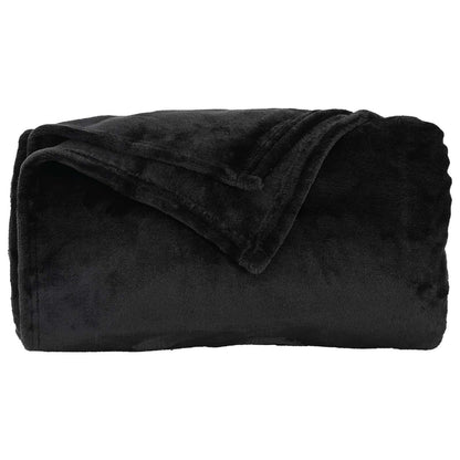 vidaXL Throw Blankets 6 pcs Black 130 x 150 cm 3.04 kg Fleece 5