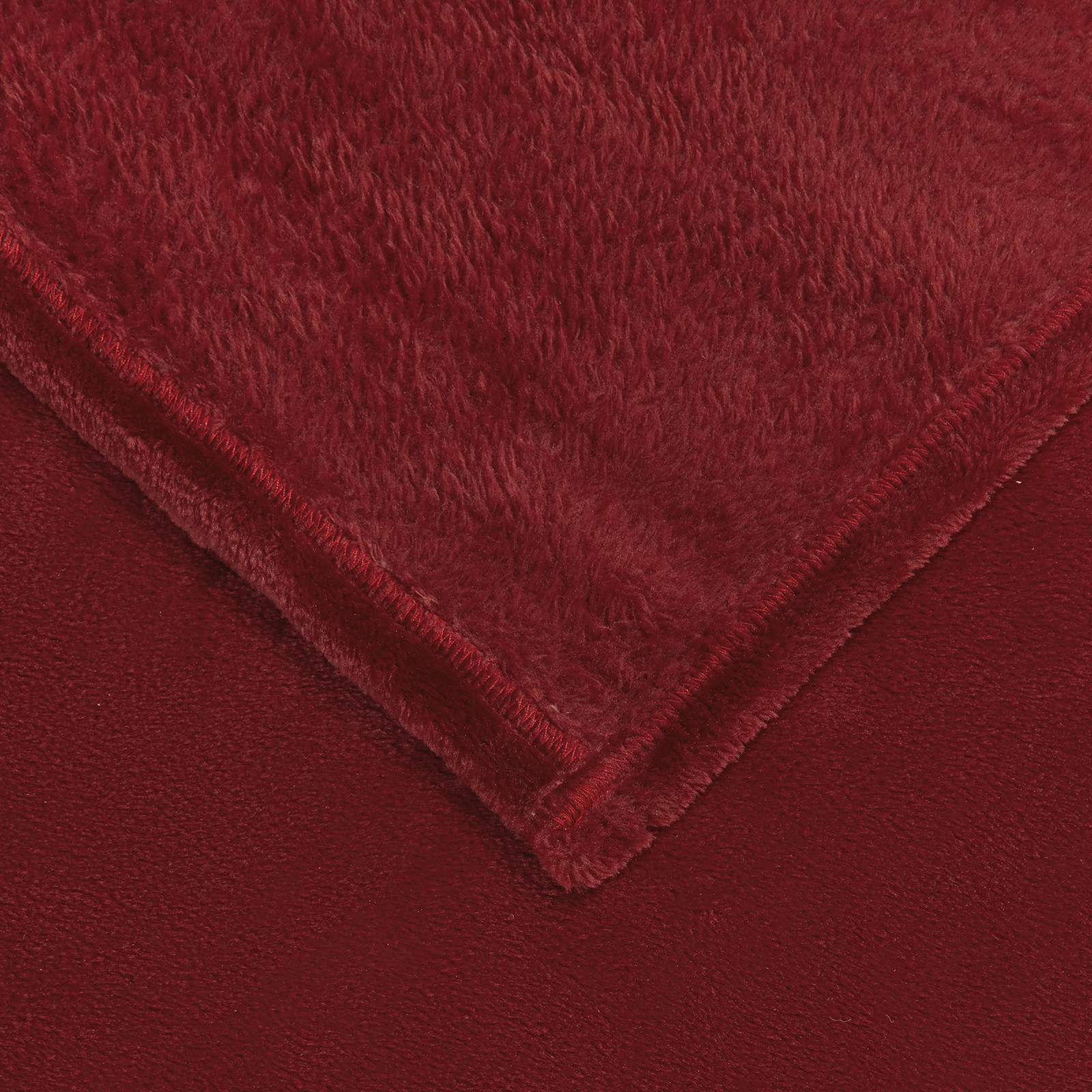 vidaXL Throw Blankets 6 pcs Bordeaux Red 130 x 150 cm 3.04 kg Fleece 6
