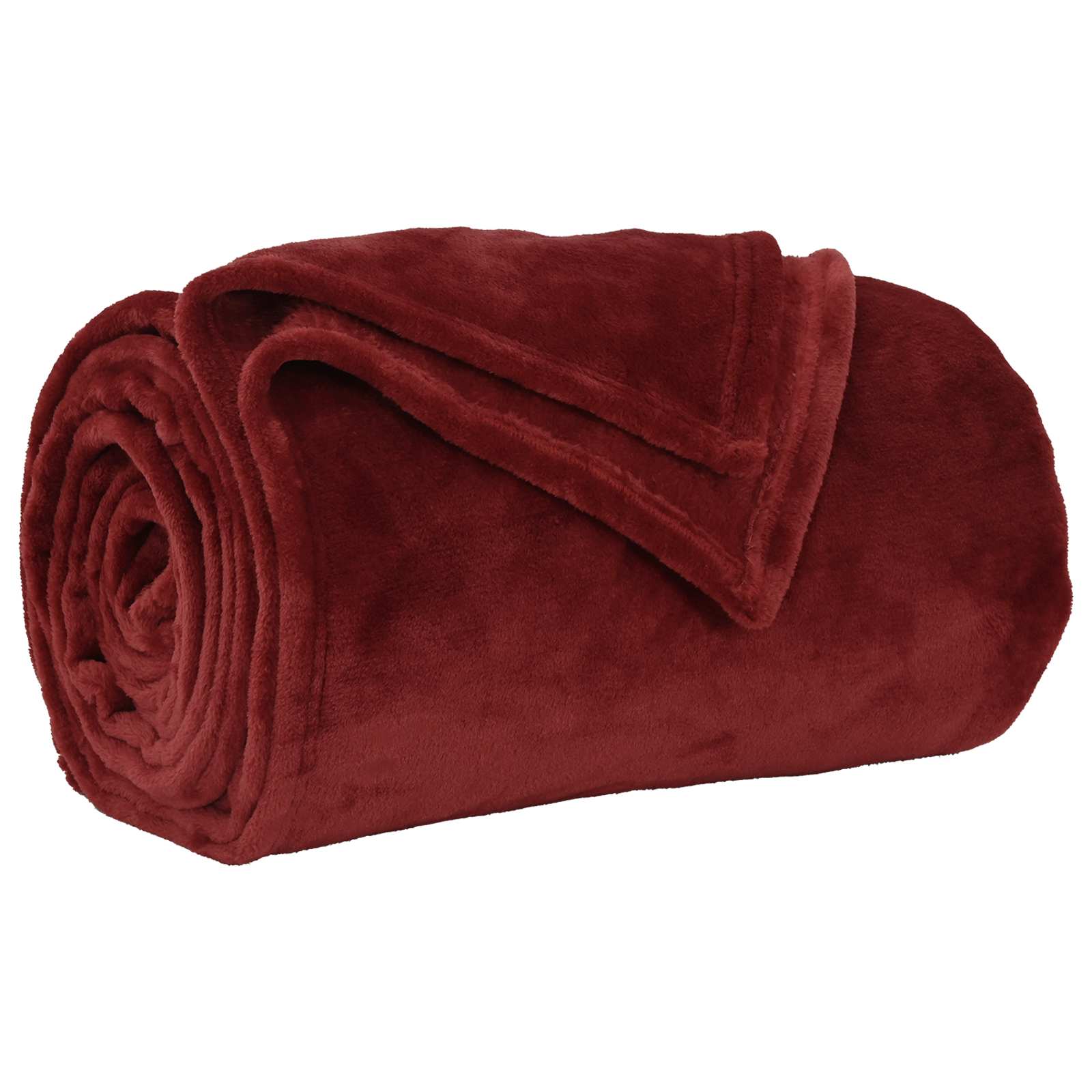 vidaXL Throw Blankets 6 pcs Bordeaux Red 130 x 150 cm 3.04 kg Fleece 4