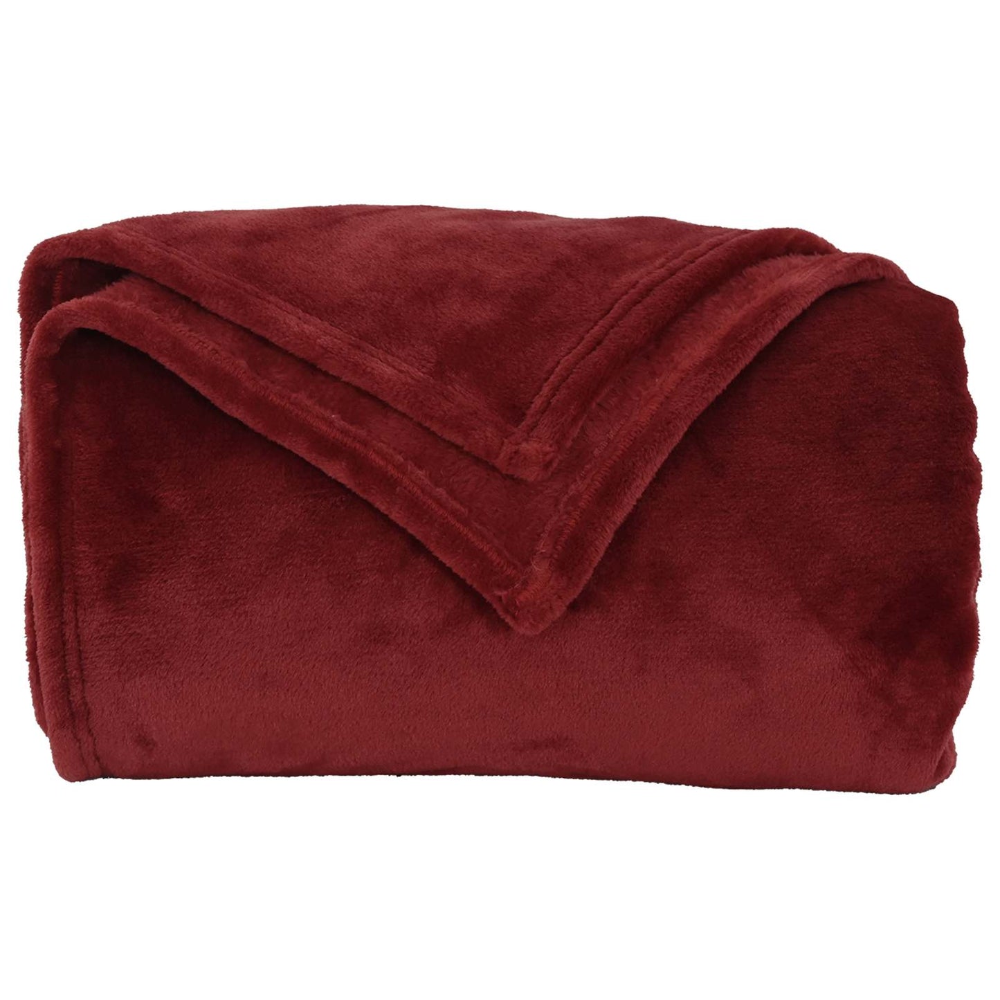 vidaXL Throw Blankets 6 pcs Bordeaux Red 130 x 150 cm 3.04 kg Fleece 5