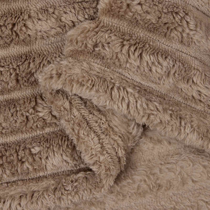 vidaXL Throw Blanket Camel 270 x 240 cm 1.85 kg Fleece 6