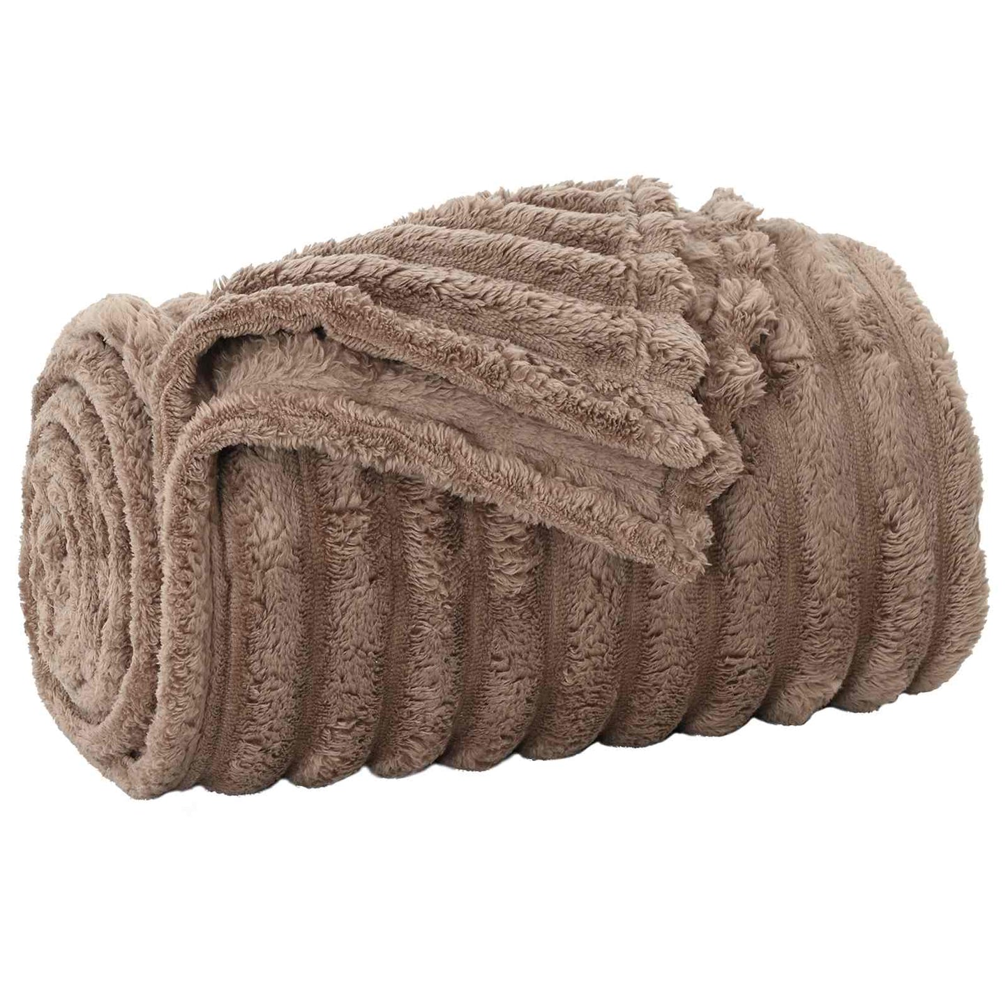 vidaXL Throw Blankets 6 pcs Camel 150 x 130 cm 2.85 kg Fleece 4