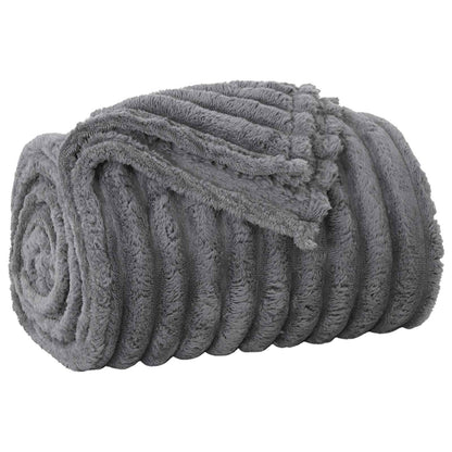 vidaXL Throw Blankets 6 pcs Dark Grey 150 x 130 cm 2.85 kg Fleece 4