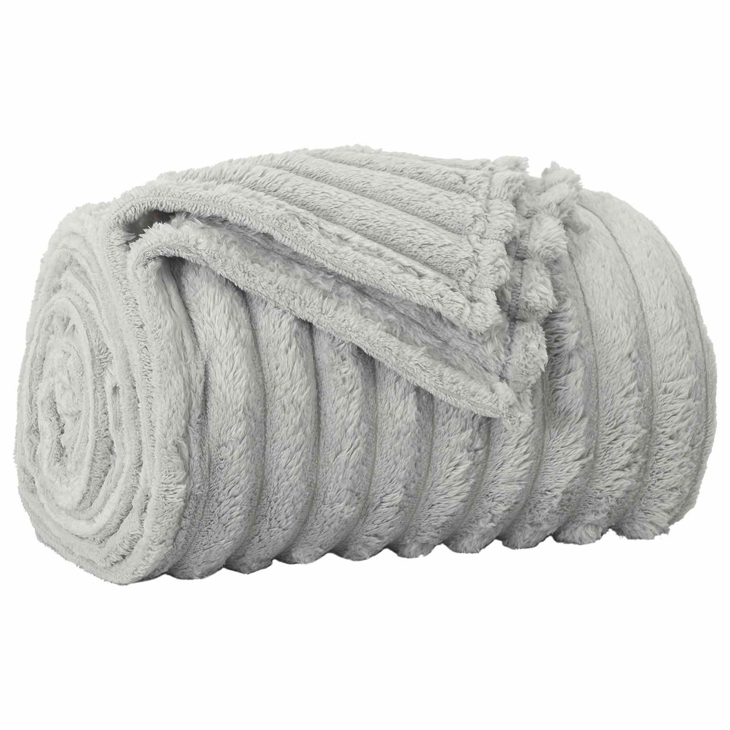 vidaXL Throw Blankets 6 pcs Grey 150 x 130 cm 2.85 kg Fleece 4