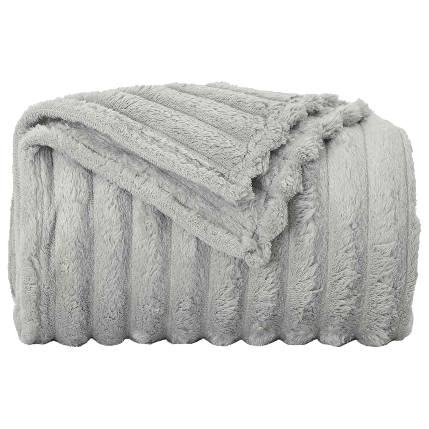 vidaXL Throw Blankets 6 pcs Grey 150 x 130 cm 2.85 kg Fleece 5