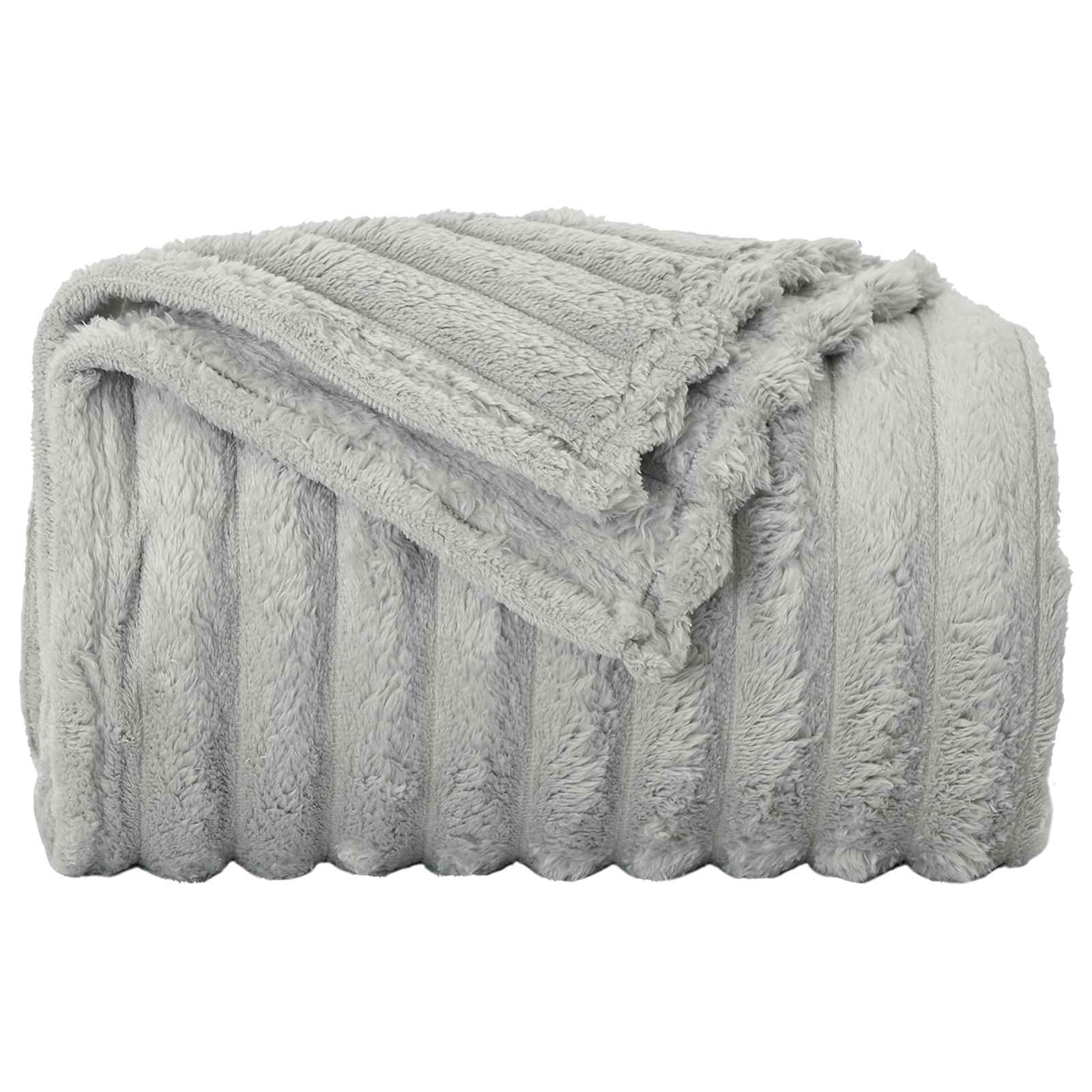 vidaXL Throw Blankets 6 pcs Grey 150 x 130 cm 2.85 kg Fleece 5